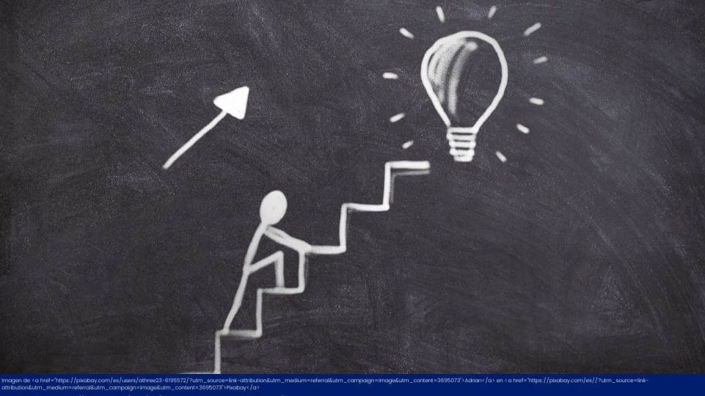 Imagen muestra que con paso a la vez seguro se pueden emprender un negocio con poco dinero