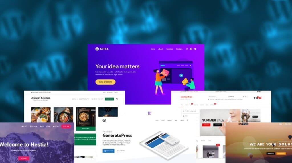 Muestra algunos temas recomendados para WordPress